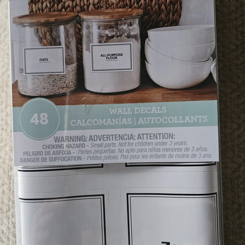 Roommates Kitchen Wall Decals - Black and White